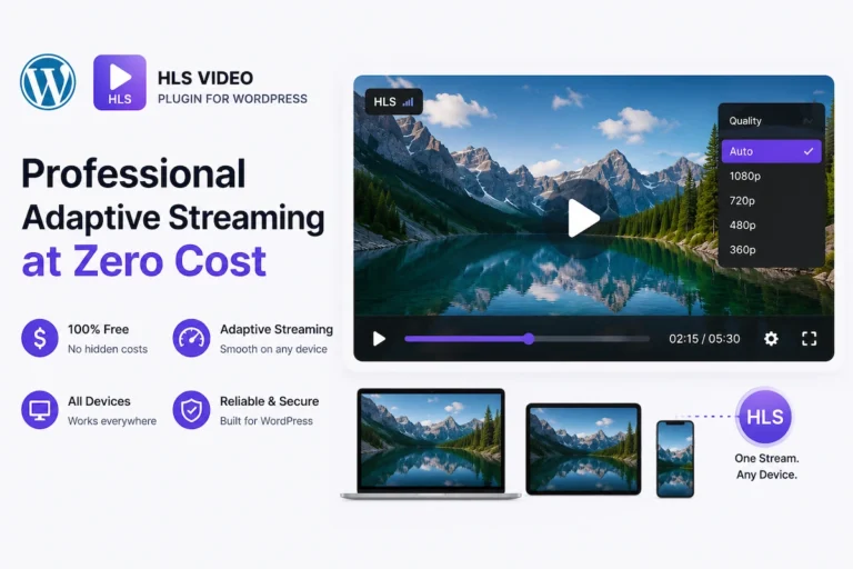 Free HLS Video Plugin for WordPress
