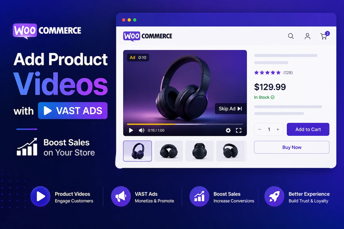 How to Add WooCommerce Product Videos with VAST Ads to Boost Sales