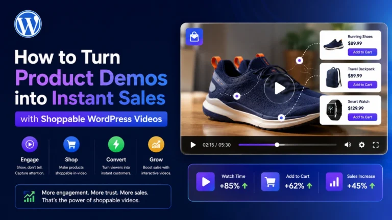Turn Product Demos into Instant Sales with Shoppable WordPress Videos