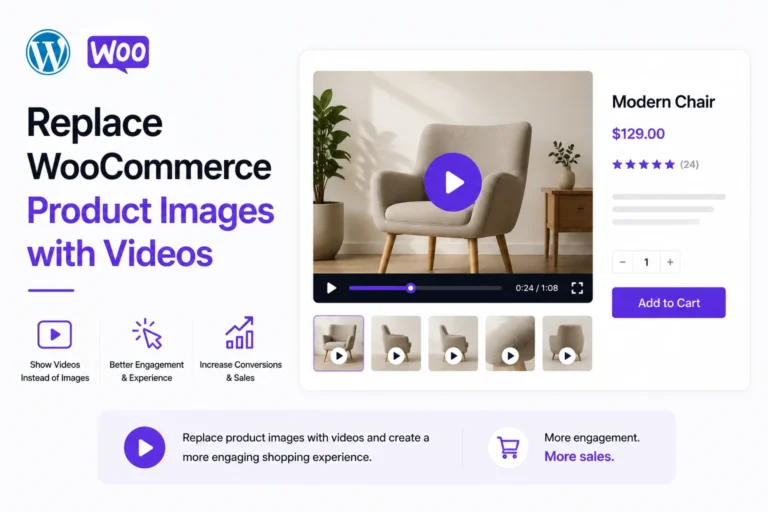 Replace WooCommerce Product Images with Videos