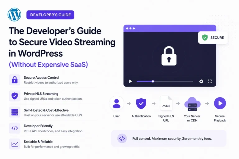 The Developer's Guide to Secure Video Streaming in WordPress
