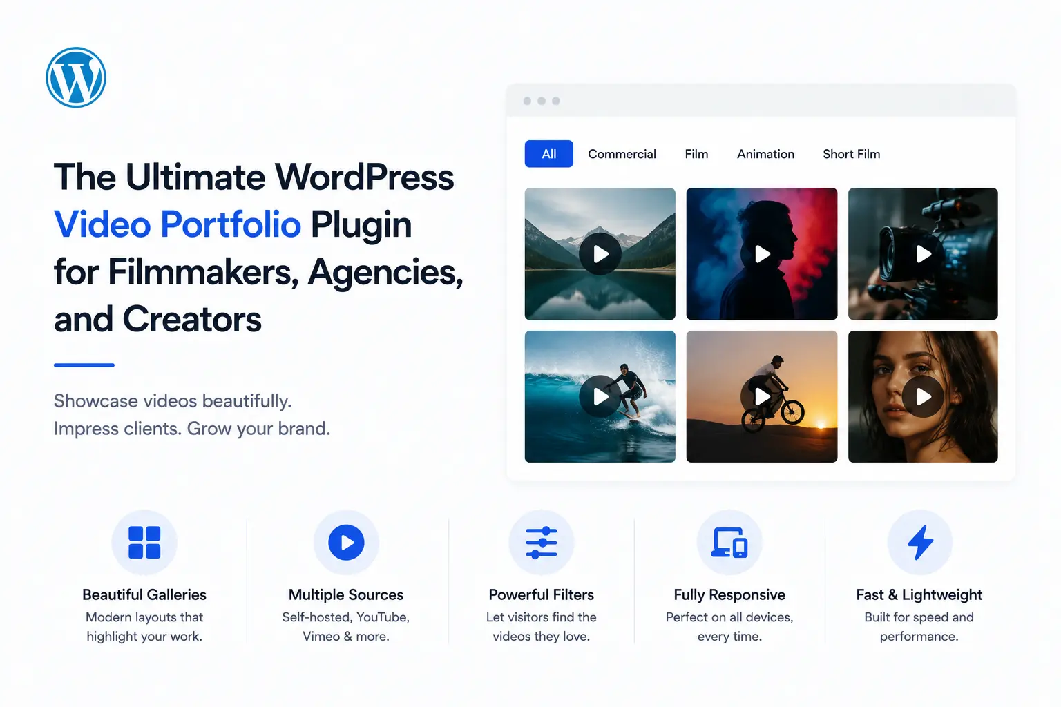 The Ultimate WordPress Video Portfolio Plugin for Filmmakers, Agencies, and Creators