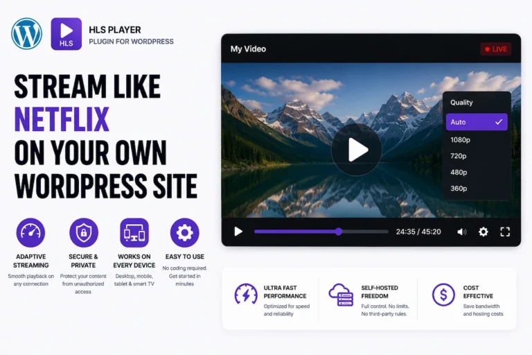 WordPress HLS Player Plugin