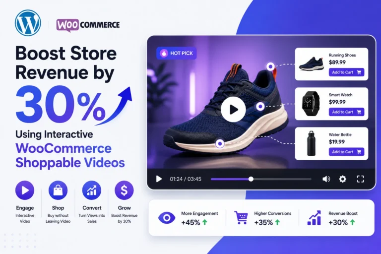 Boost Store Revenue by 30% Using Interactive WooCommerce Shoppable Videos